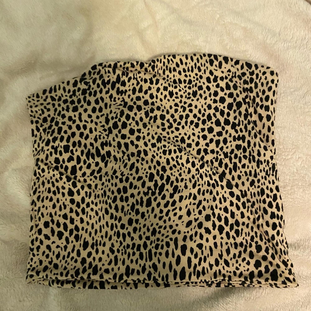Brandy Melville Tube top chettah worn once